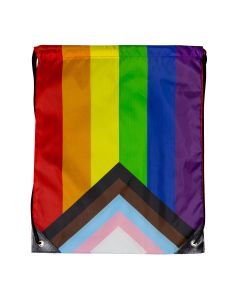 LGBTQIA+ Pride Progress Flag Drawstring Backpack