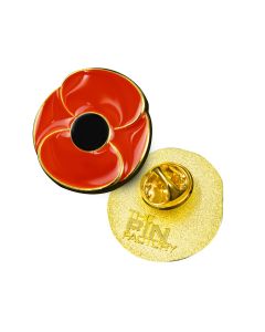 Red Poppy Lapel Pin Classic