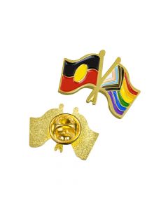 Progress & Aboriginal Flag Lapel Pins