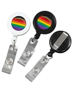 Pride Flag Retractable Badge Reels