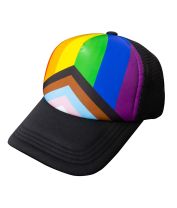 LGBTQIA+ Pride Progress Flag Trucker Cap