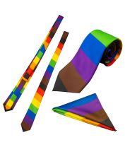 Rainbow Pride Flag Tie & Pocket Square