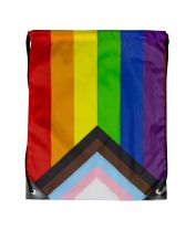 LGBTQIA+ Pride Progress Flag Drawstring Backpack