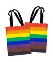 Rainbow Pride Flag Cotton Tote Bag