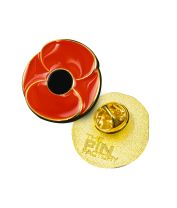 Red Poppy Lapel Pin Classic