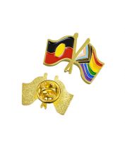 Progress & Aboriginal Flag Lapel Pins