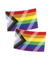 LGBTQIA+ Progress Flag Stickers