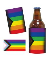 LGBTQIA+ Pride Progress Flag Stubby Cooler